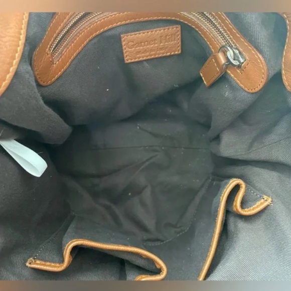 Garnet Hill Italian Leather Fringed Shoulder Bag - Picture 4 of 13